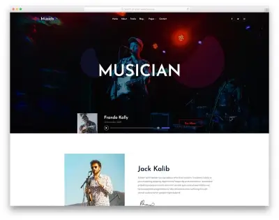 Musico творческий шаблон музыканта