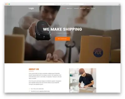 Logis - html шаблон для логистической компании