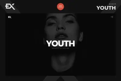 Youth html шаблон творческого портфолио