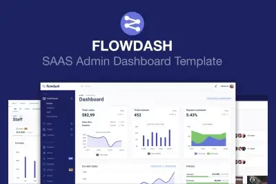 FlowDash - html шаблон администратора