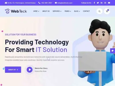 Webteck - html шаблон