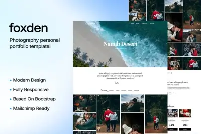Foxden - Photography Portfolio Template