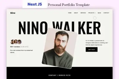 Nino - Next JS Personal Portfolio Template